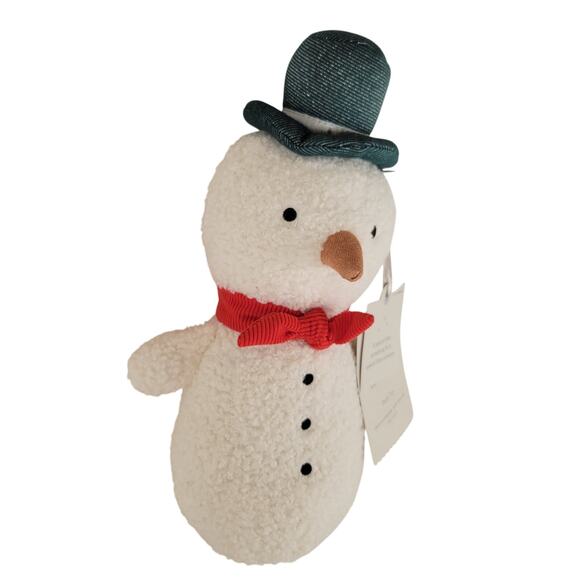 Cloud Island Plush Snowman 10" White Red Scarf Hat Holiday Stuffed Toy Stuffy - Picture 3 of 13